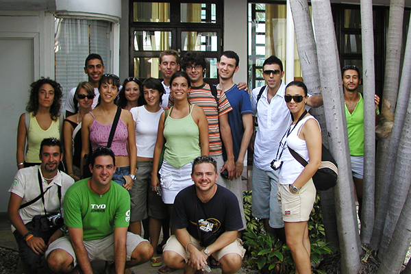 UniGe students at Albion Hotel 2005